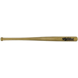 The Midwest Slugger Baseball Bat by Midwest features natural wood with a smooth finish and "MidWest" in black near the barrel, ideal for an authentic baseball experience.