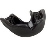 The Grays Academy Mouthguard is a red, entry-level boil and bite sports mouthguard from Grays. It fits over the upper teeth with contoured edges and a central breathing channel, displayed against a plain white background.