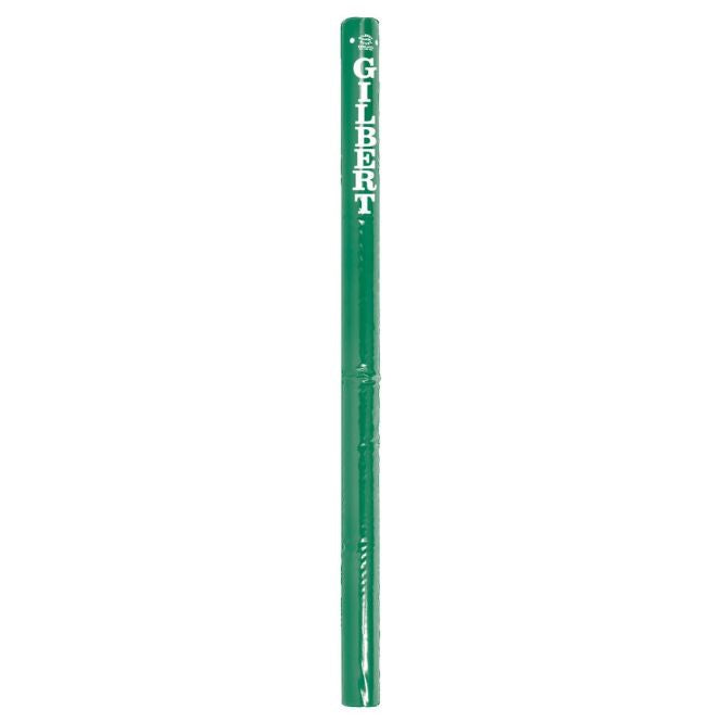 An emerald cylindrical Gilbert Netball Post Protector with the word GILBERT printed vertically in white uppercase letters near the top.