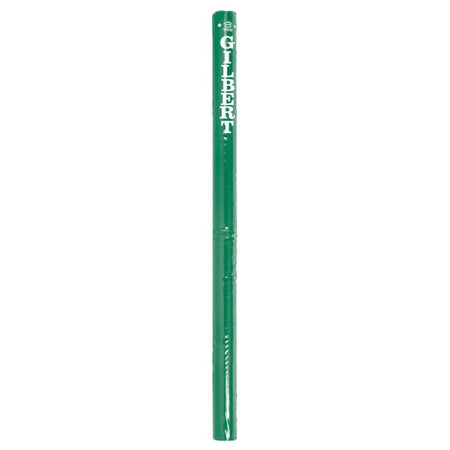 An emerald cylindrical Gilbert Netball Post Protector with the word GILBERT printed vertically in white uppercase letters near the top.