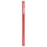 A red pencil with white text, inspired by the bold design of Gilbert Netball Post Protectors from Gilbert.
