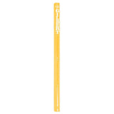 A yellow pencil inspired by Gilbert Netball Post Protectors, featuring "GILBERT" printed vertically in white capitals near the eraser, by Gilbert.