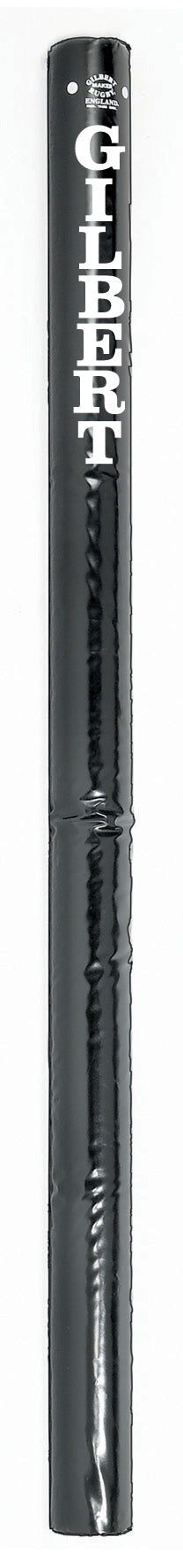 A glossy black gift wrap featuring "GIFT" in bold white letters, designed to mimic the sleek appearance of Gilbert Netball Post Protectors by Gilbert.