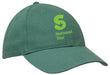 The Martin Berrill Sports National Star College CC Green Baseball Cap features a large green "S" with a star inside and "National Star" printed below the logo on the front.