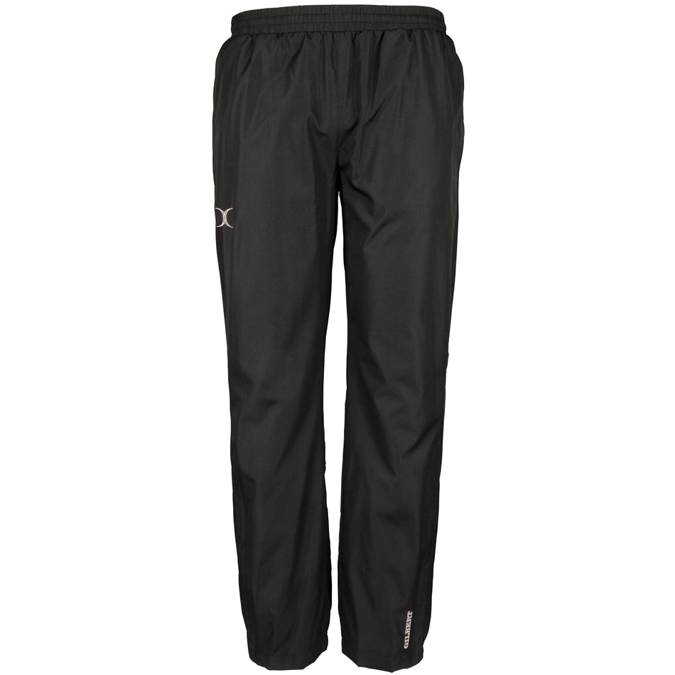 Gilbert Photon Training Trouser by Gilbert features an elastic waistband, subtle logo accents on the left thigh and lower right leg, and is crafted from lightweight, breathable water-repellent fabric. Displayed against a white background.