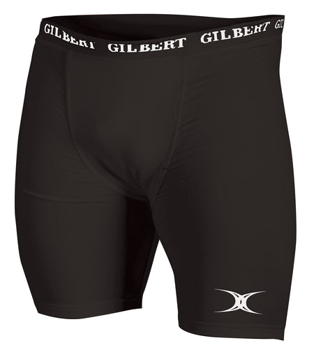 The Gilbert Thermo II Undershort is a black athletic compression short from Gilbert.