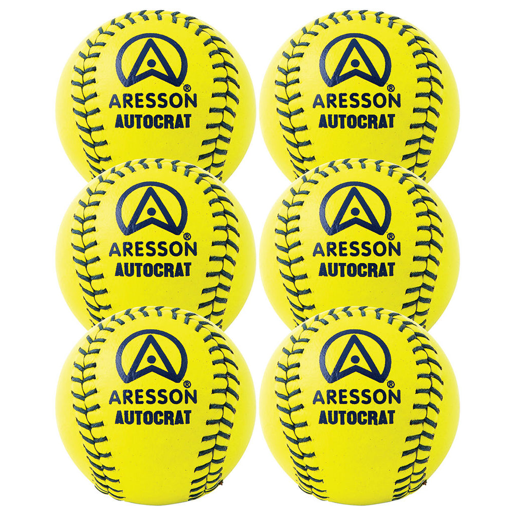 Aresson Autocrat Rounders Ball 6 Pack (Yellow)