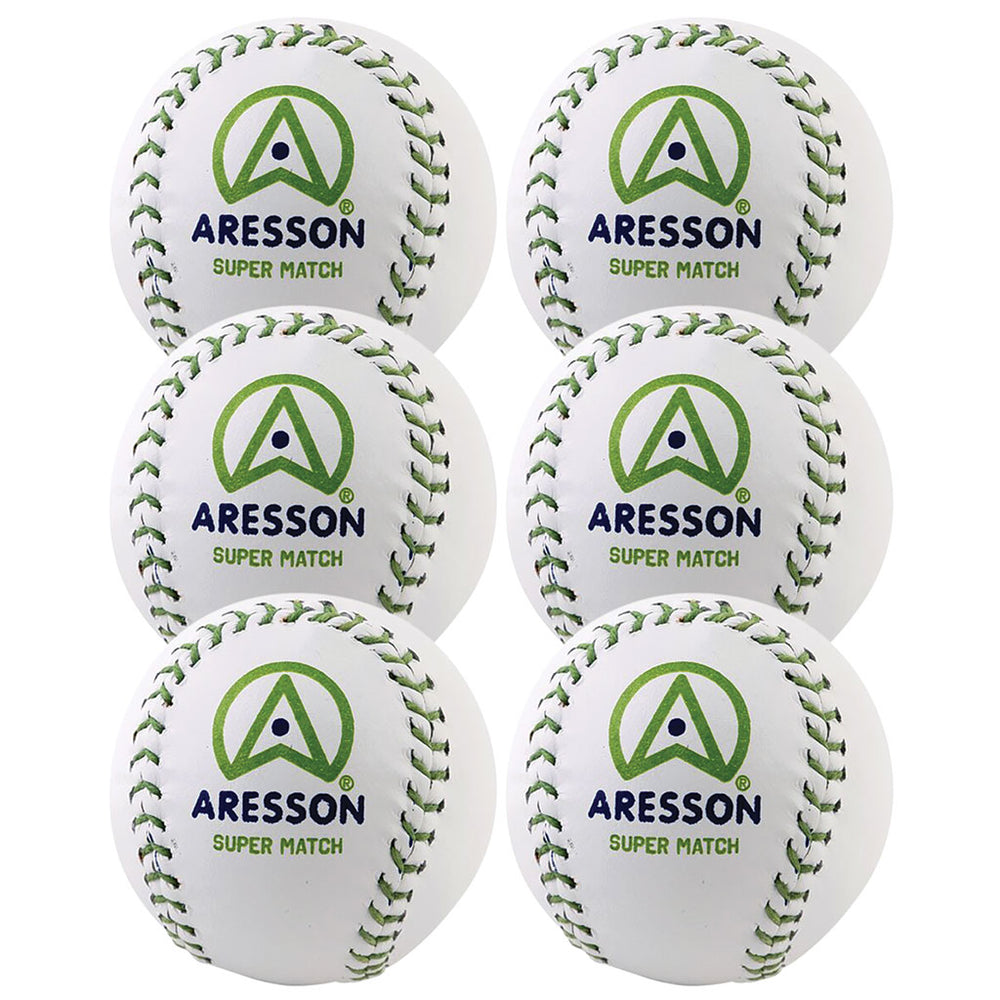 Aresson Super Match Rounders Ball 6 Pack