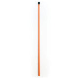 An orange Aresson Plastic Rounders Post with Safety Pommel stands vertically against a white background.