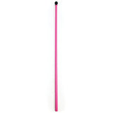 The Aresson Plastic Rounders Post with Safety Pommel is a long, straight pink post featuring a small black safety pommel on top, shown vertically against a white background.