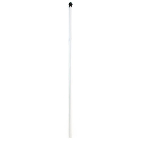 A white Aresson Plastic Rounders Post with a safety pommel stands vertically against a plain white background, featuring the Aresson brand.