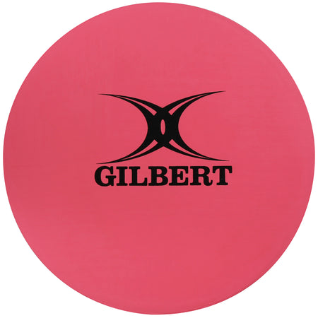 The Gilbert Rubber Disc Pack features a pink rubber disc with bold black text.