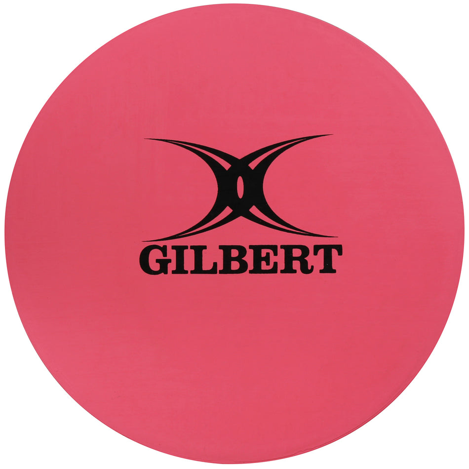 The Gilbert Rubber Disc Pack features a pink rubber disc with bold black text.