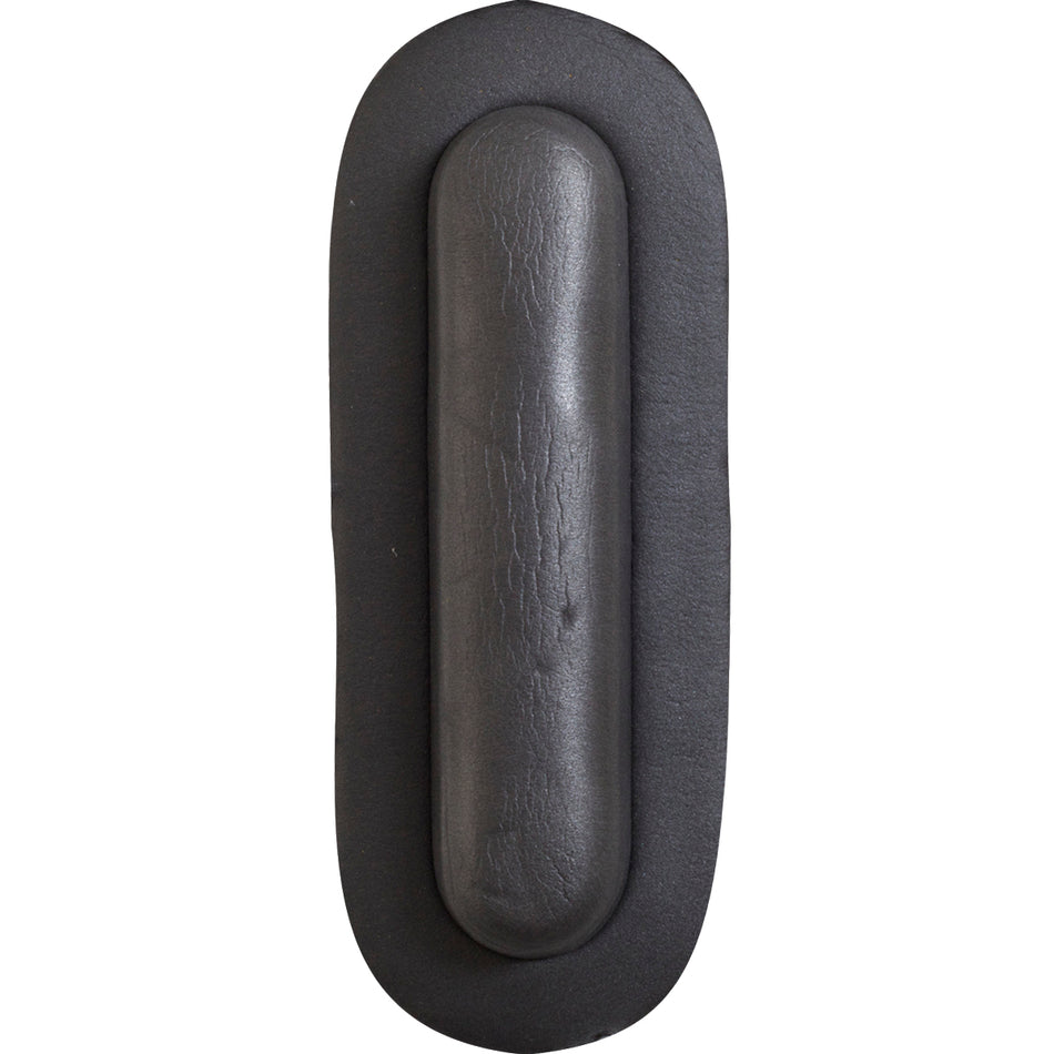 The Gilbert Line Out Grip by Gilbert is a black, oval-shaped pad with a raised center for foam support, designed as a protective cushion, shown against a white background.