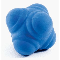 The Precision Training Reaction Ball (10cm) is a blue ball with spirals, designed to improve hand-eye coordination and speed agility.