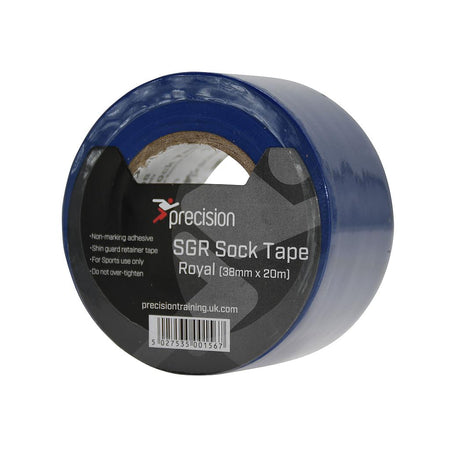 The Precision Training Precision SGR Sock Tape 38mm (Pack of 5) is ideal for securing socks or shin guards during intense games.