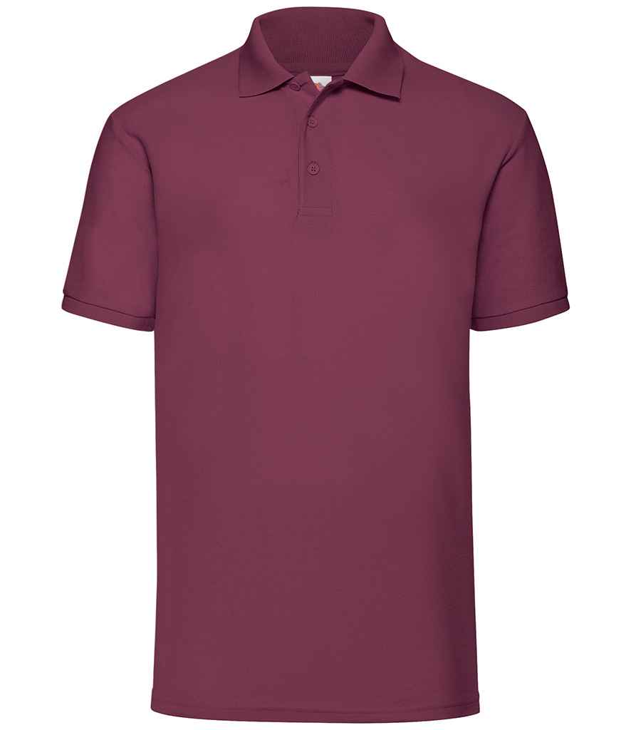 The Gloucestershire Gipsies CC Polo Shirt by Martin Berrill Sports is a maroon short-sleeve polo with a collar, two-button placket, and embroidered club logo, shown on a white background.