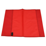 The Precision Training Precision Corner Flags in bright red are rectangular with stitched borders and feature a small black tag on the left side, displayed flat on a white background.