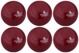 Six maroon Readers Windball coaching cricket balls, arranged in two rows of three. Each soft training ball features a stitched seam and white text with the Readers logo, all set against a plain white background. Pack includes 6 balls.