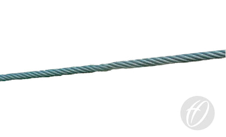 A single Harrod Sport 4mm Straining Wire extends diagonally across a white background, capturing the robust simplicity characteristic of professional pitch divider systems.