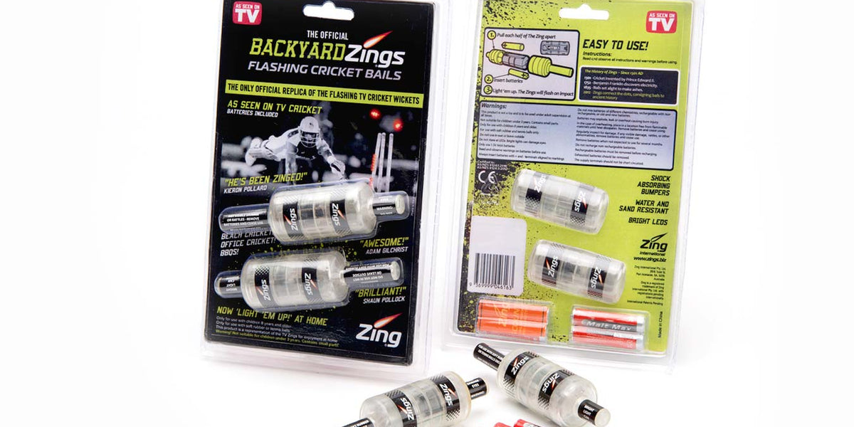 Backyard Zings Blinkende Cricket Bails - Leuchtende Wickets Für Garten & Strand