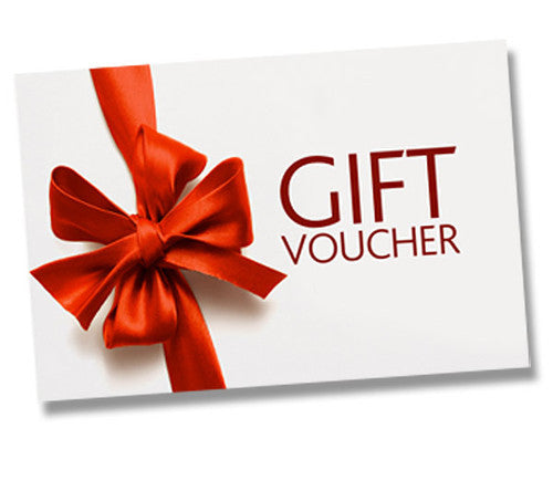 A white Martin Berrill Sports Gift Voucher card with a large shiny red ribbon and bow on the left, featuring "Martin Berrill Sports Gift Voucher" in bold red letters on the right.