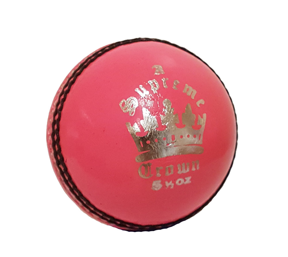 MBS Supreme Crown Cricket Ball (Pink)