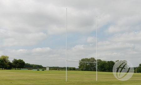 Harrod Sport Demountable Aluminium Rugby Posts 6.6M are ideal for quick assembly on synthetic fields, offering reliable rugby goals that are easy to install and remove.