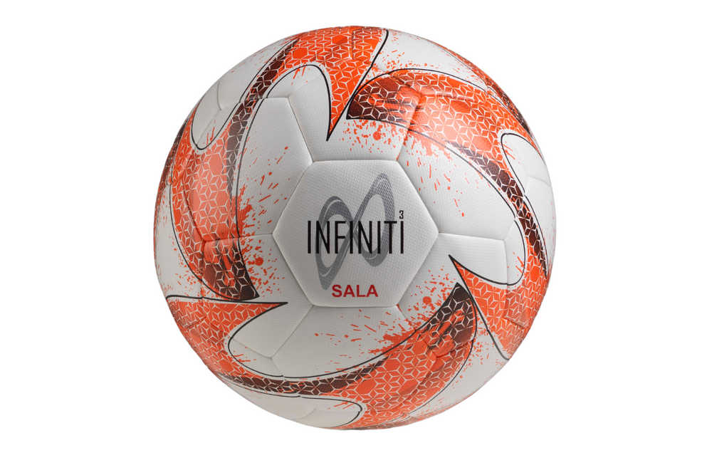 Samba Infiniti Hybrid Futsal Ball White/Fluo Orange/Navy