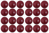 A grid of 24 identical red Readers Windball cricket balls with the Readers logo and a horse graphic, arranged in four rows and six columns on a white background—ideal for coaching or training sessions.